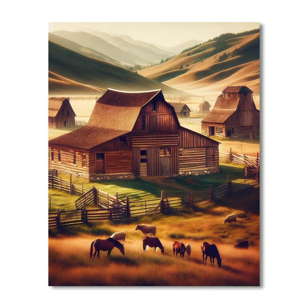 Rustic Barnyard Life Paint By Color