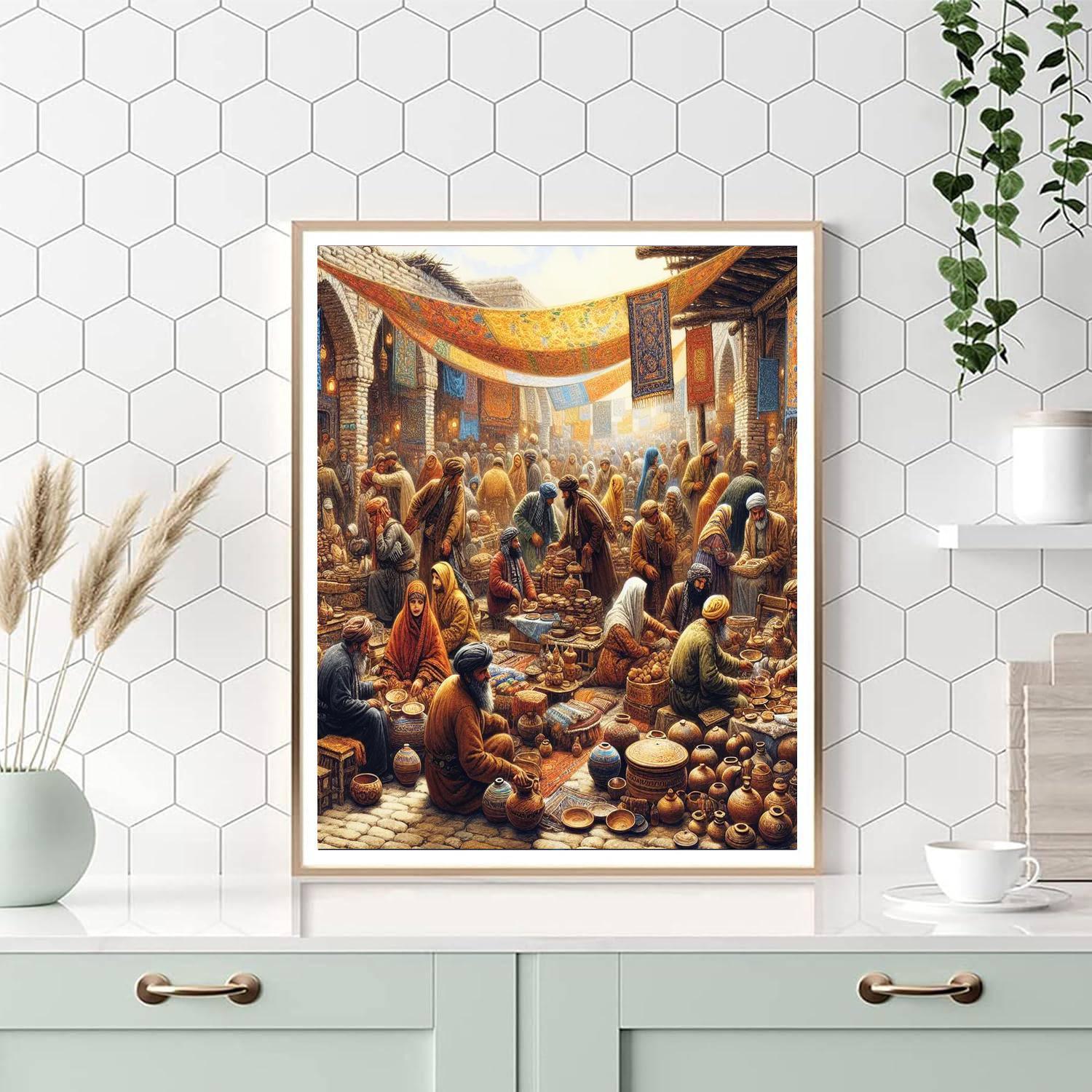 Artisan's Village Market Paint By Number