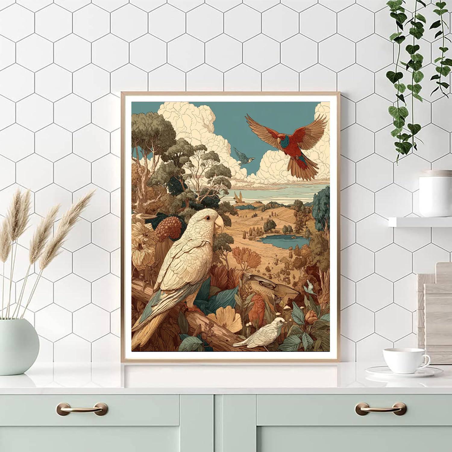 Raphael Inspired Raphael's Serene Wildlife  Paint By Number