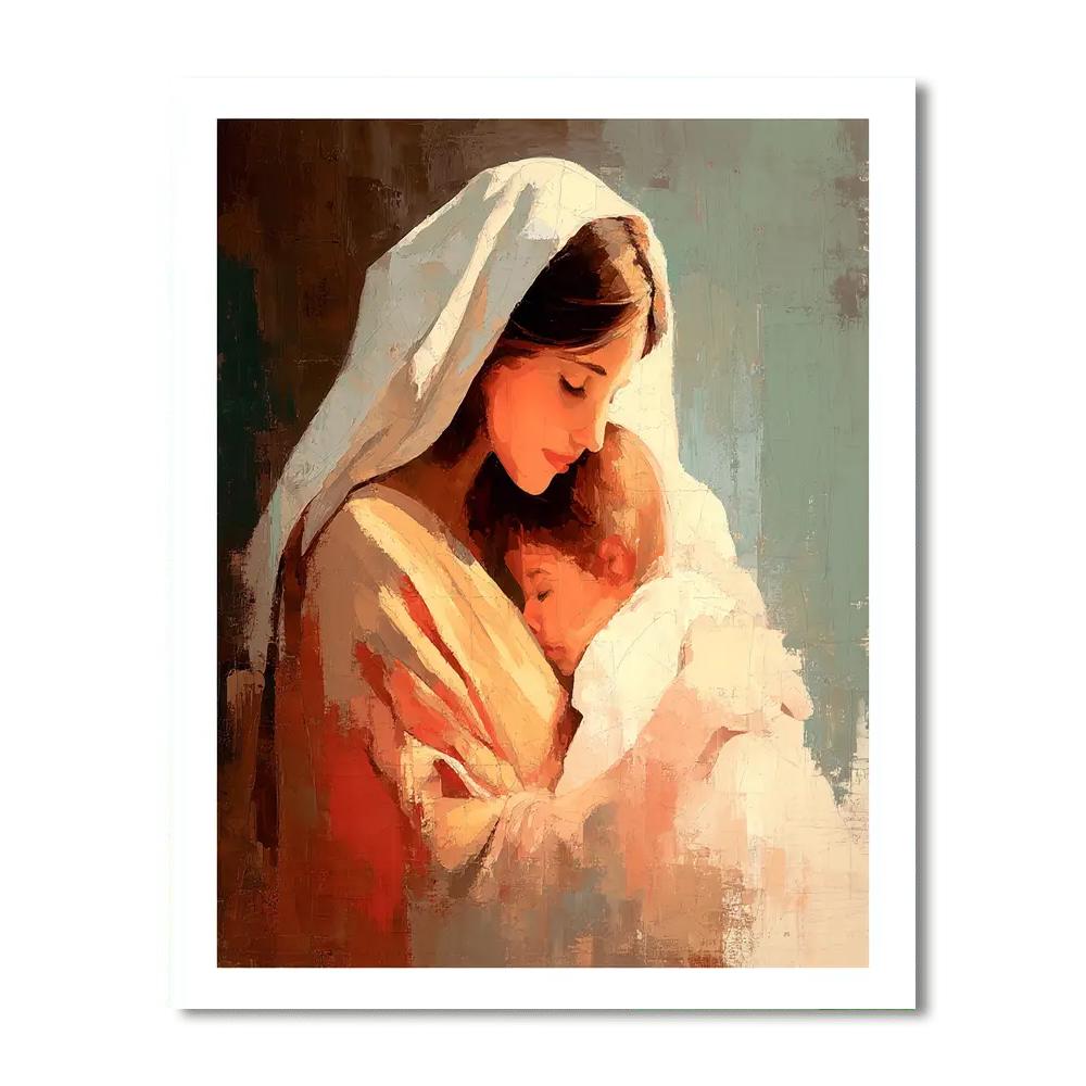 In Mother's Loving Arms Paint By Number