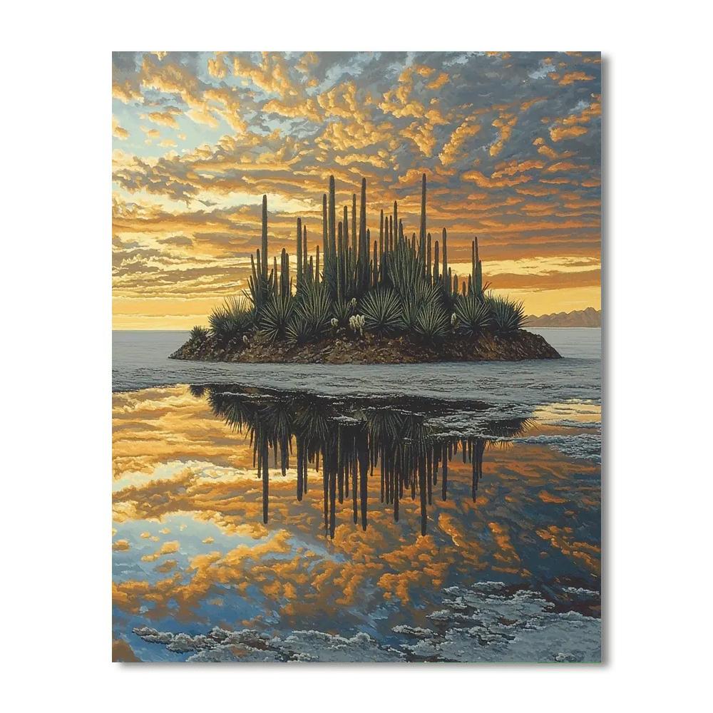 Uyuni Salt Flat - Bolivia Paint By Color