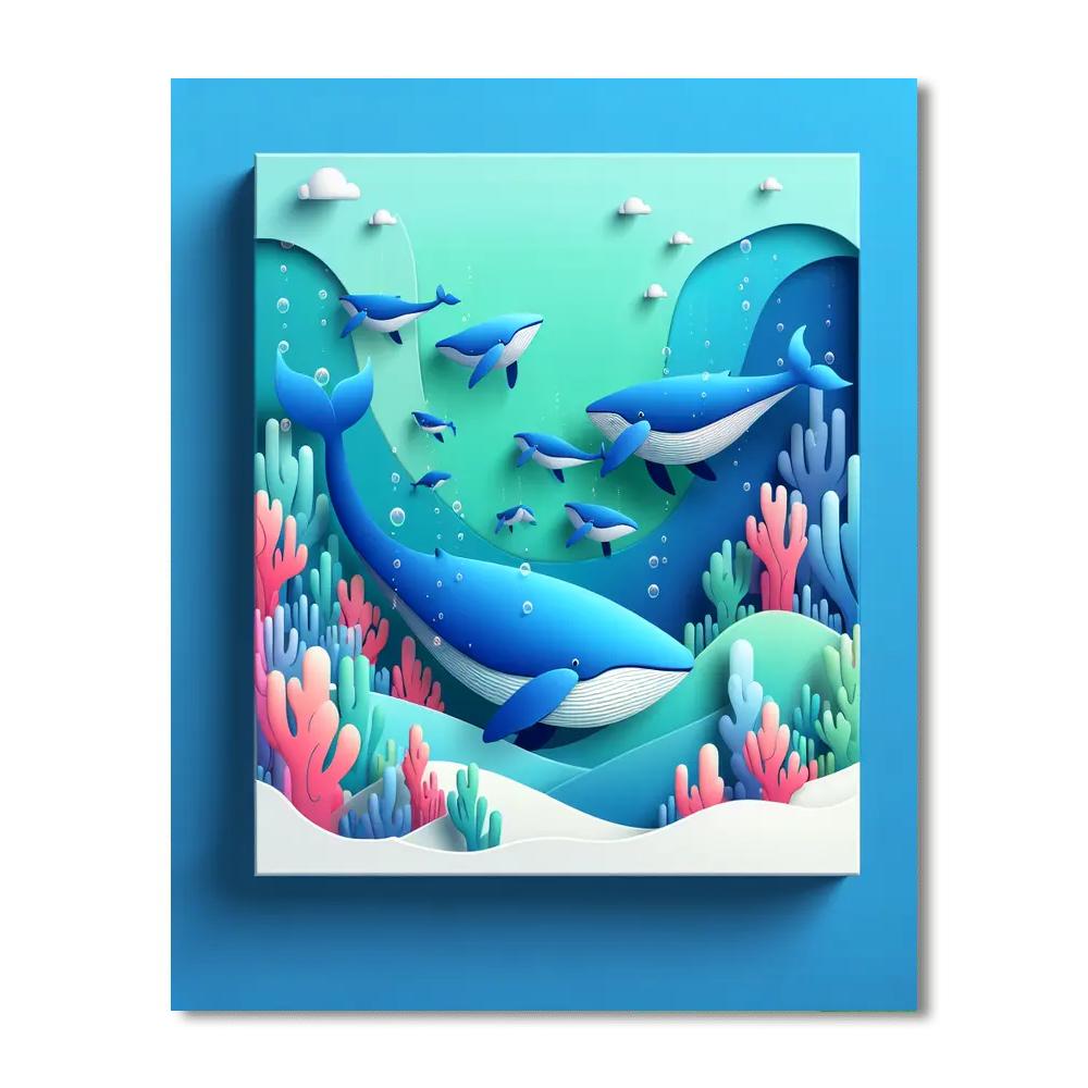 Whale's Way Painting Number Kit