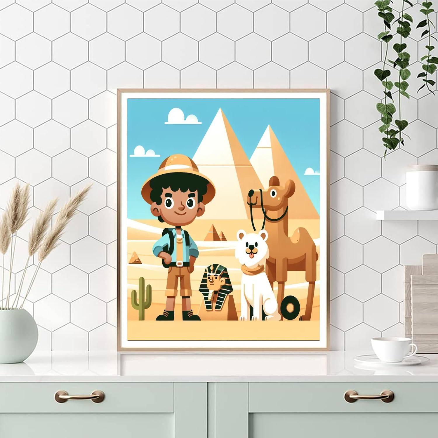 Ancient Egypt Explorers DIY Paint By Numbers