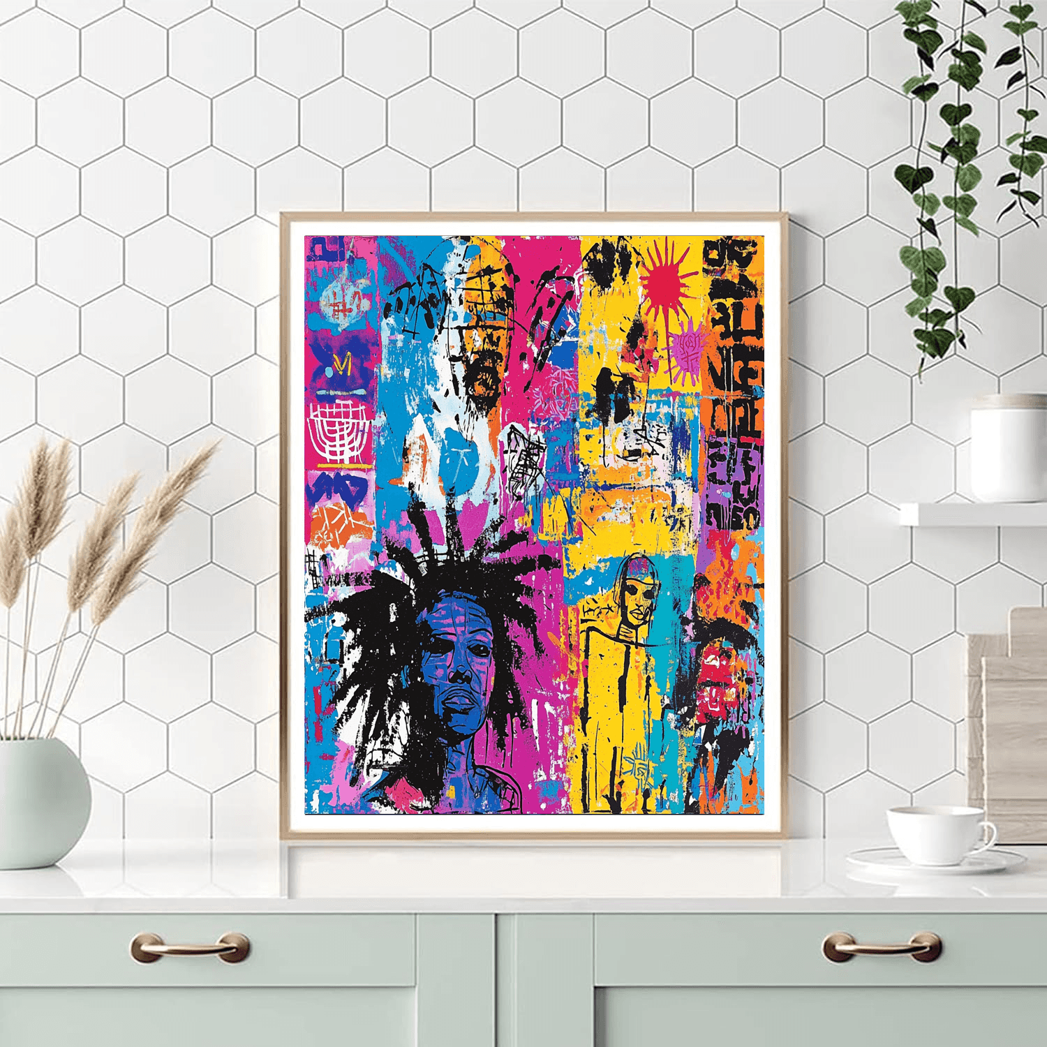 Jean-Michel Basquiat Inspired Cultural Fusion  Paint By Numbers Kits