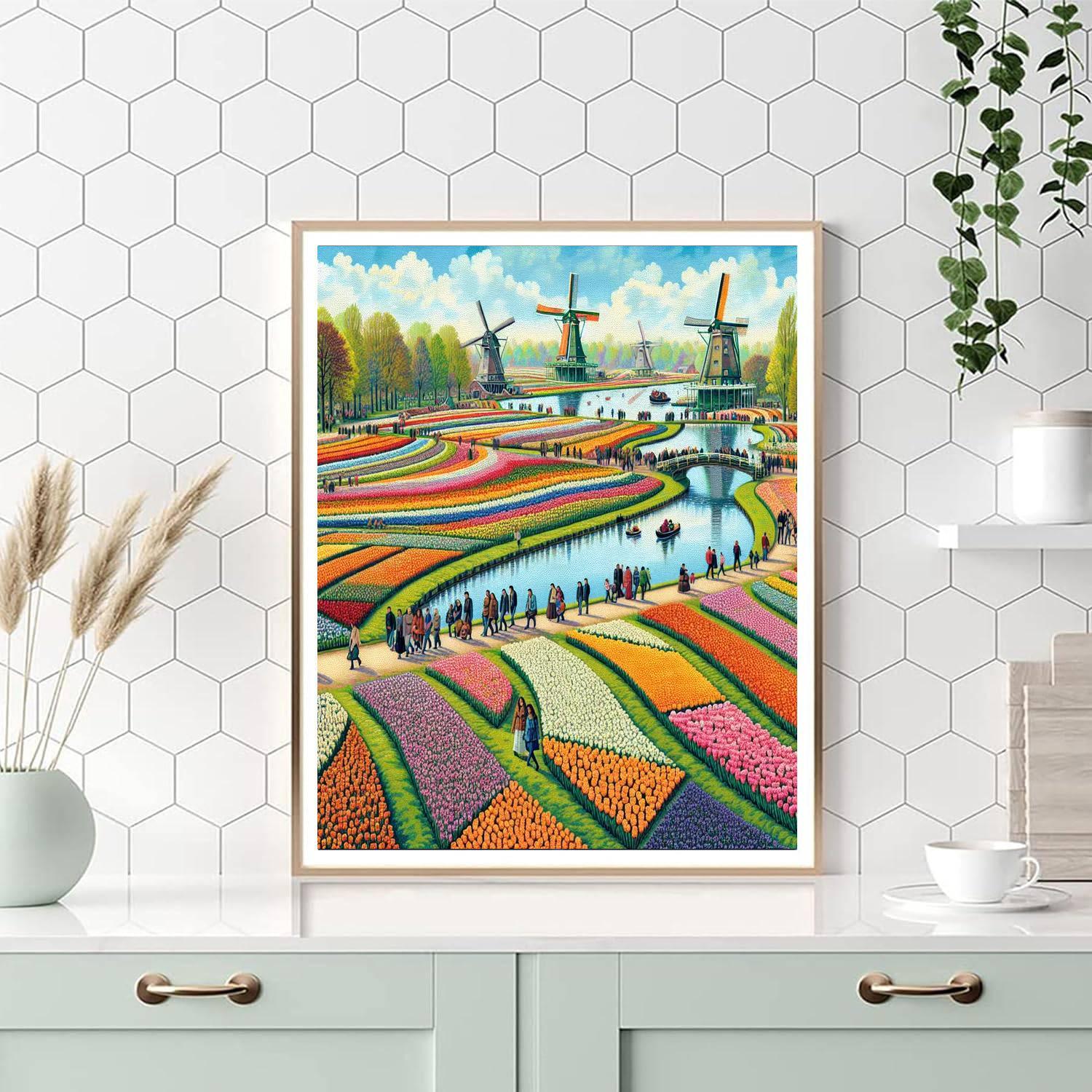 Holland Flower Festival - Netherlands Paint By Color