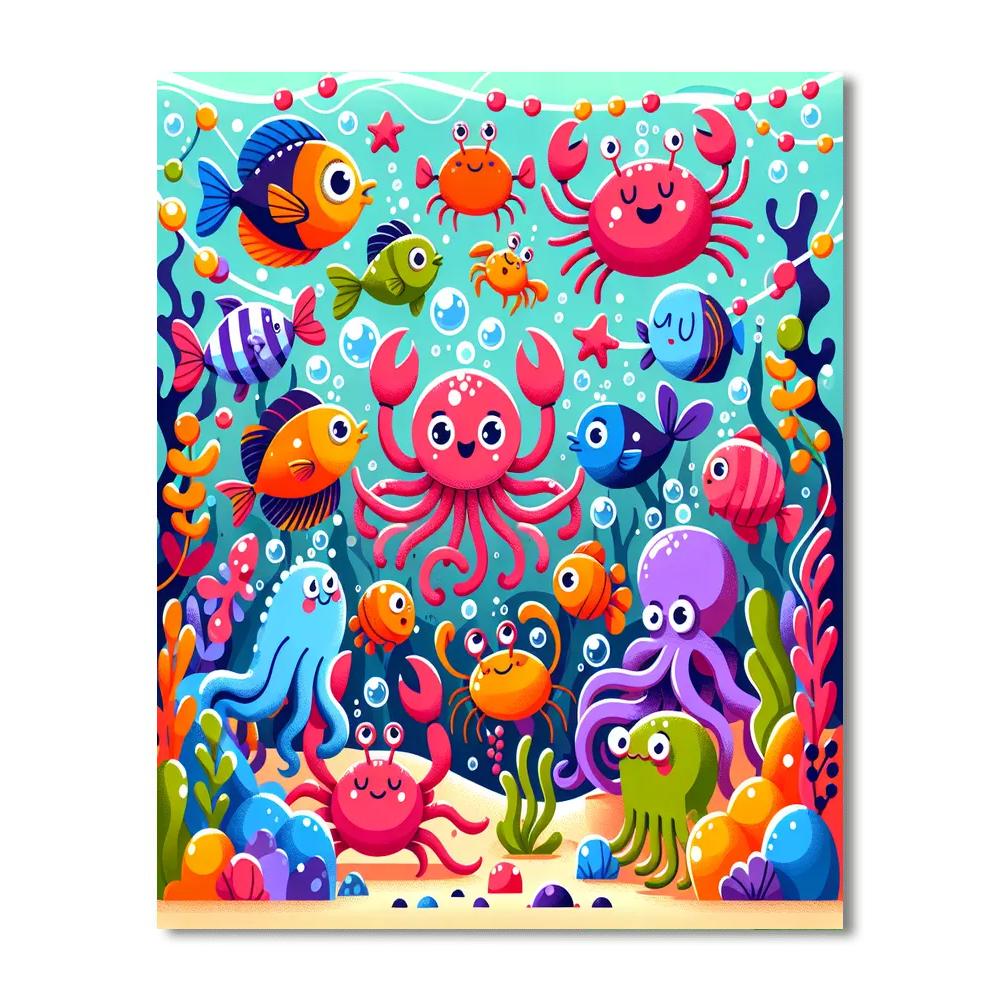 Under The Sea Festival Numbered Painting Kits