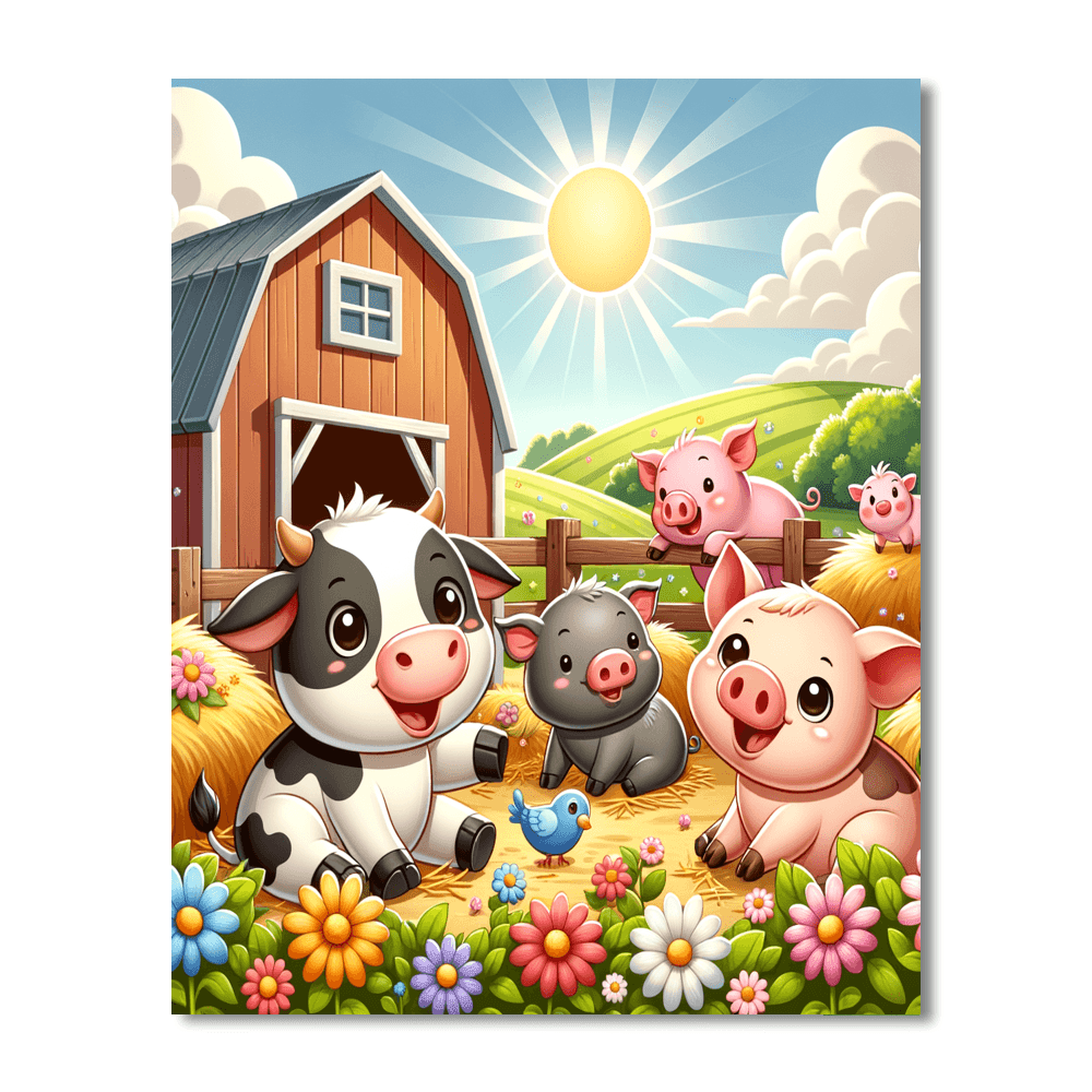 Fun At The Farm DIY Paint By Numbers