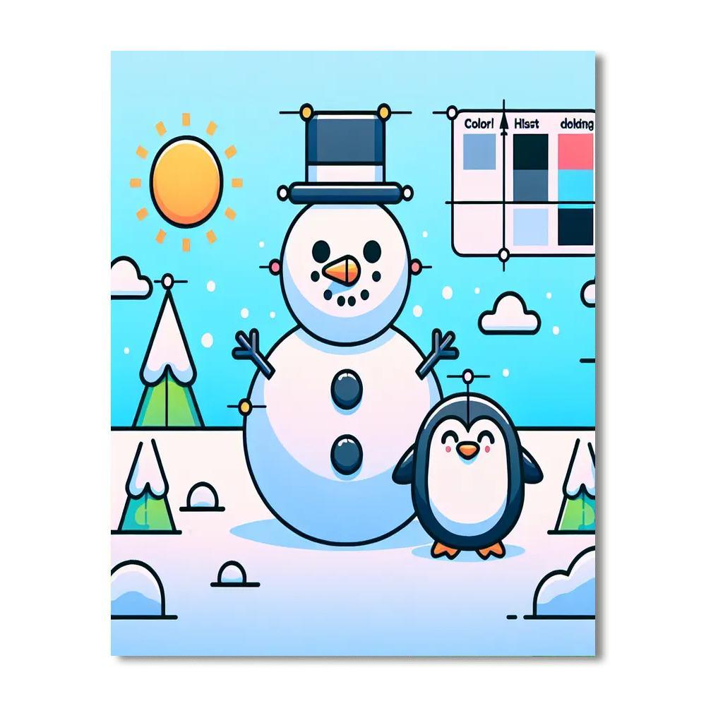 Frosty Winter Escape DIY Paint By Numbers