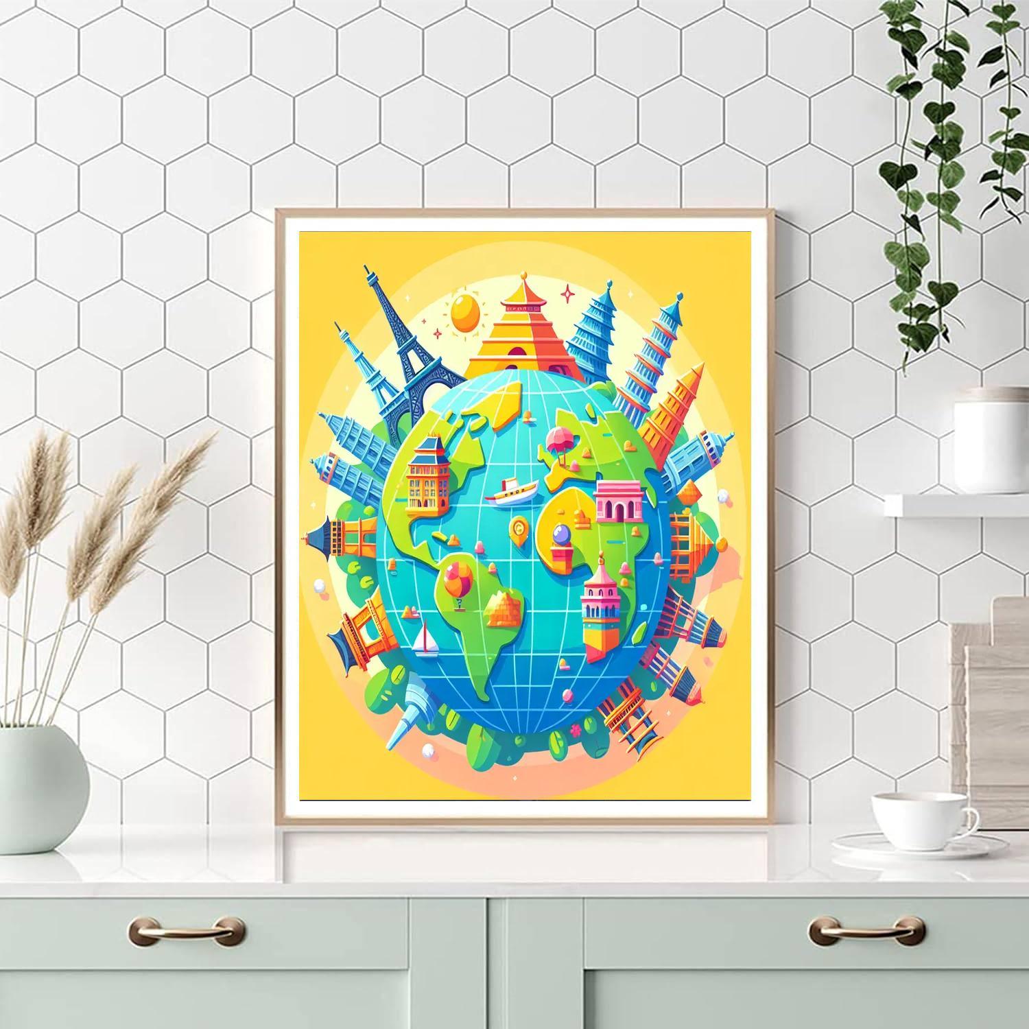 Travel Around The World Paint By Color