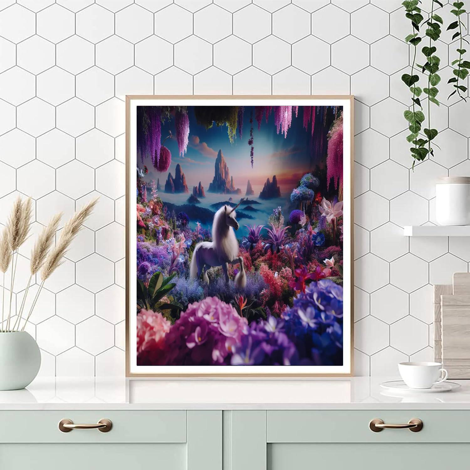 Unicorn's Dreamland Number Painting