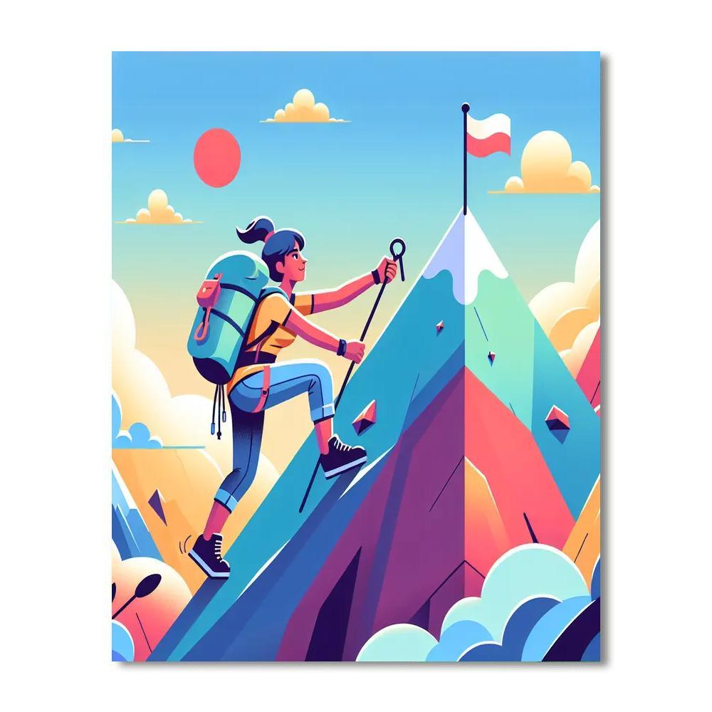 Mystical Mountain Climb Paint By Color