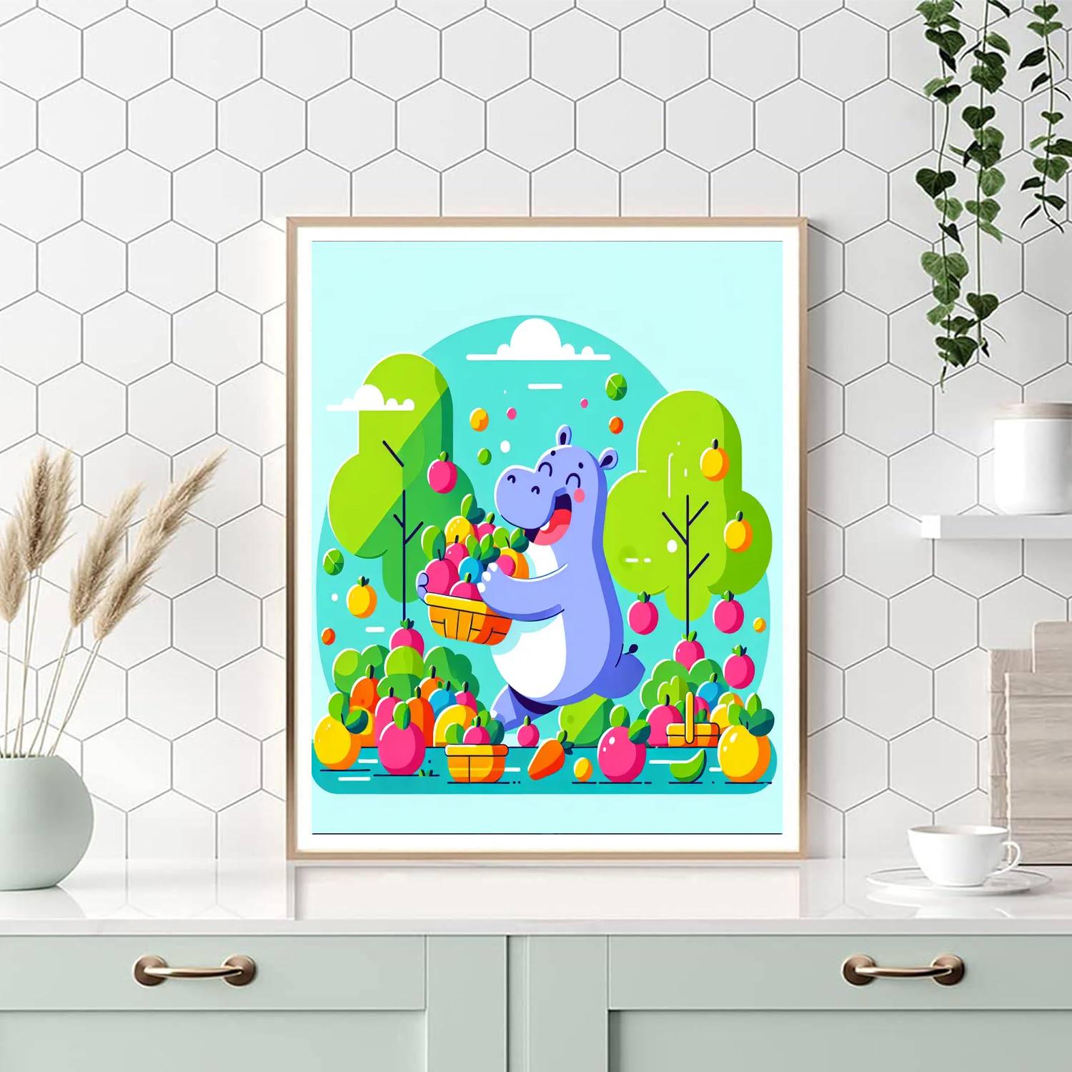 Hippo's Happy Harvest Paint By Numbers