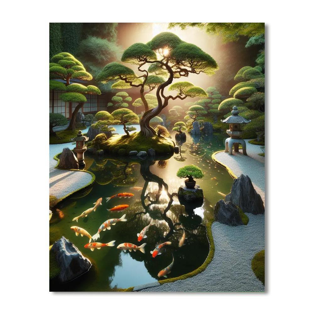 Enchanted Japanese Garden DIY Paint By Numbers