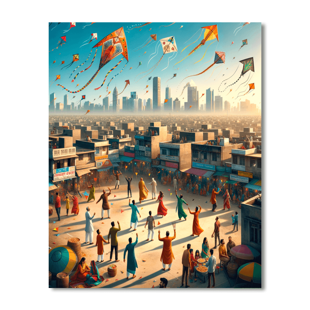 The Kite Festival Paint By Numbers