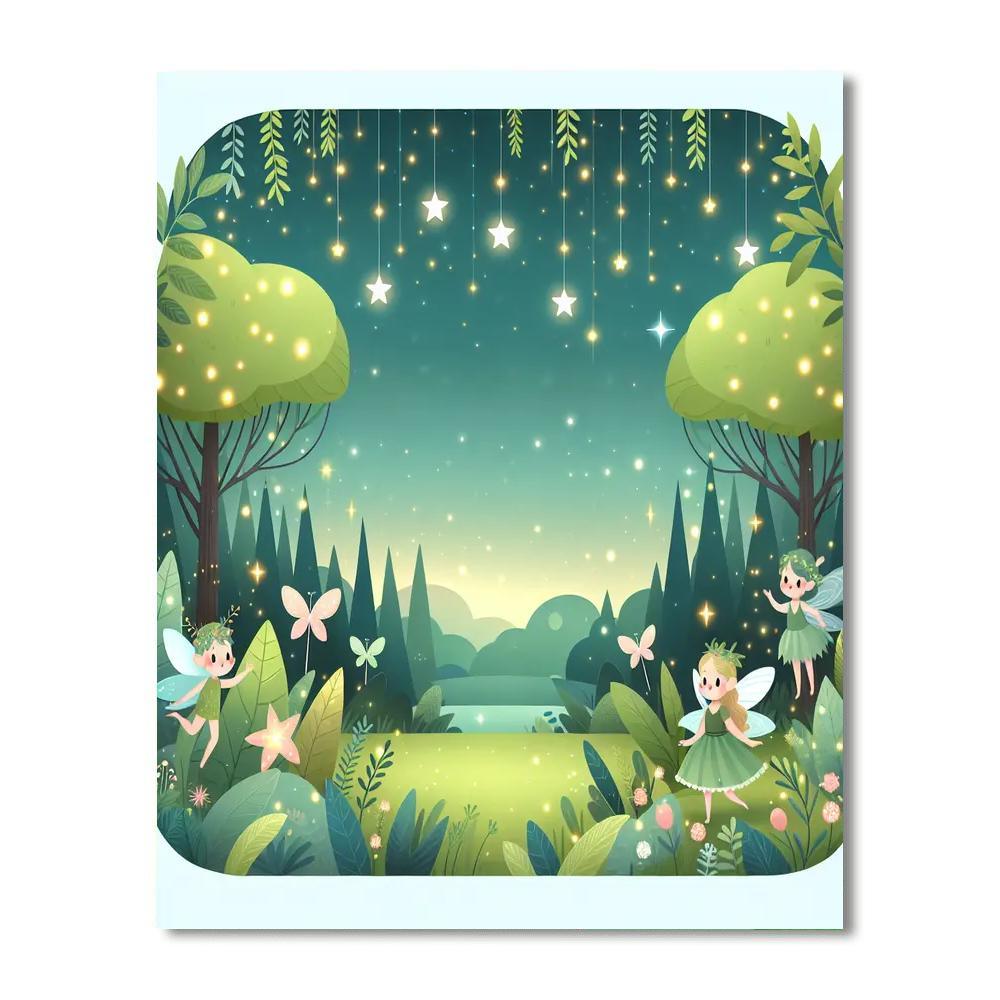 Mystical Forest Of Fairies Paint By Numbers Kits