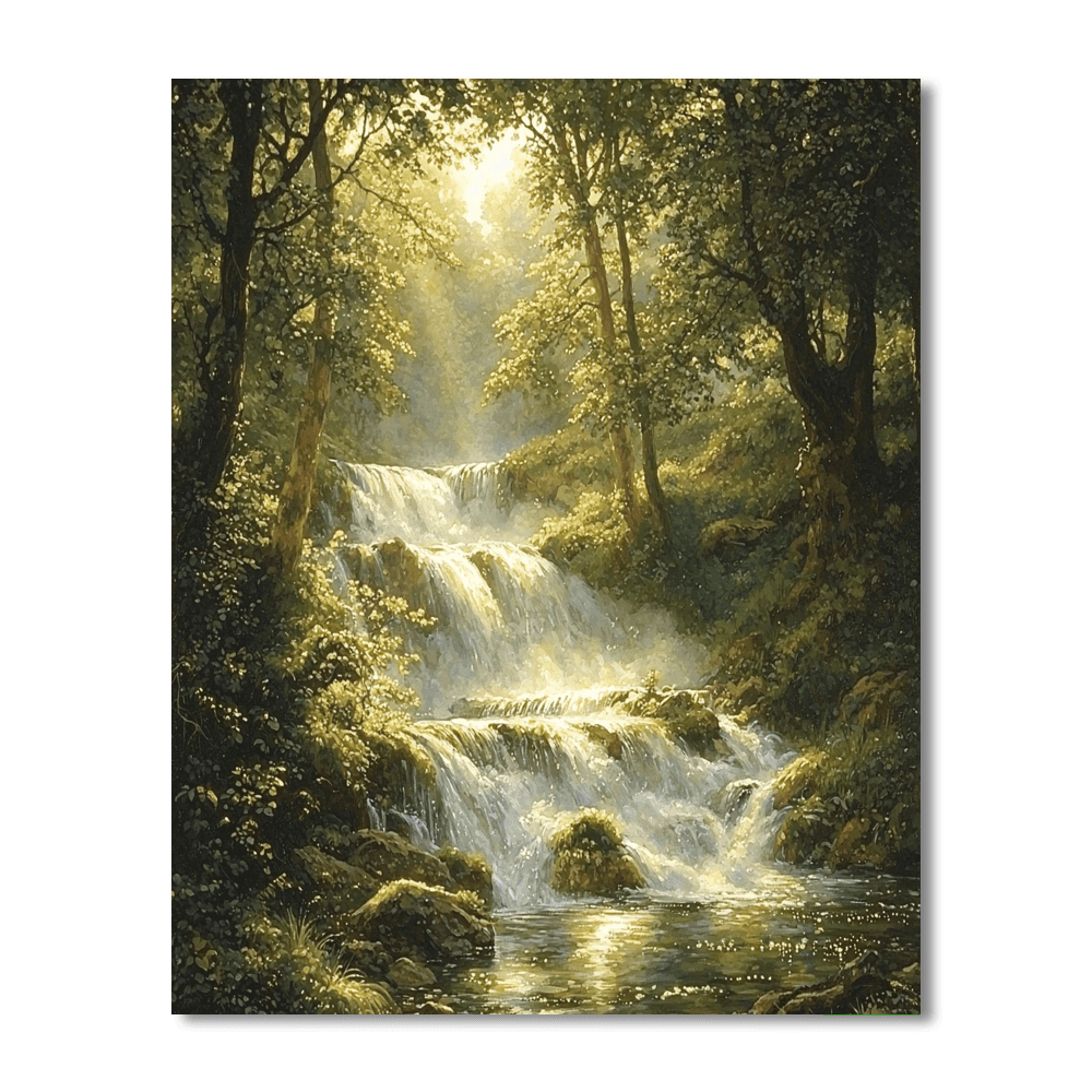 John William Waterhouse Inspired Mystical Waterfalls  Paint By Numbers