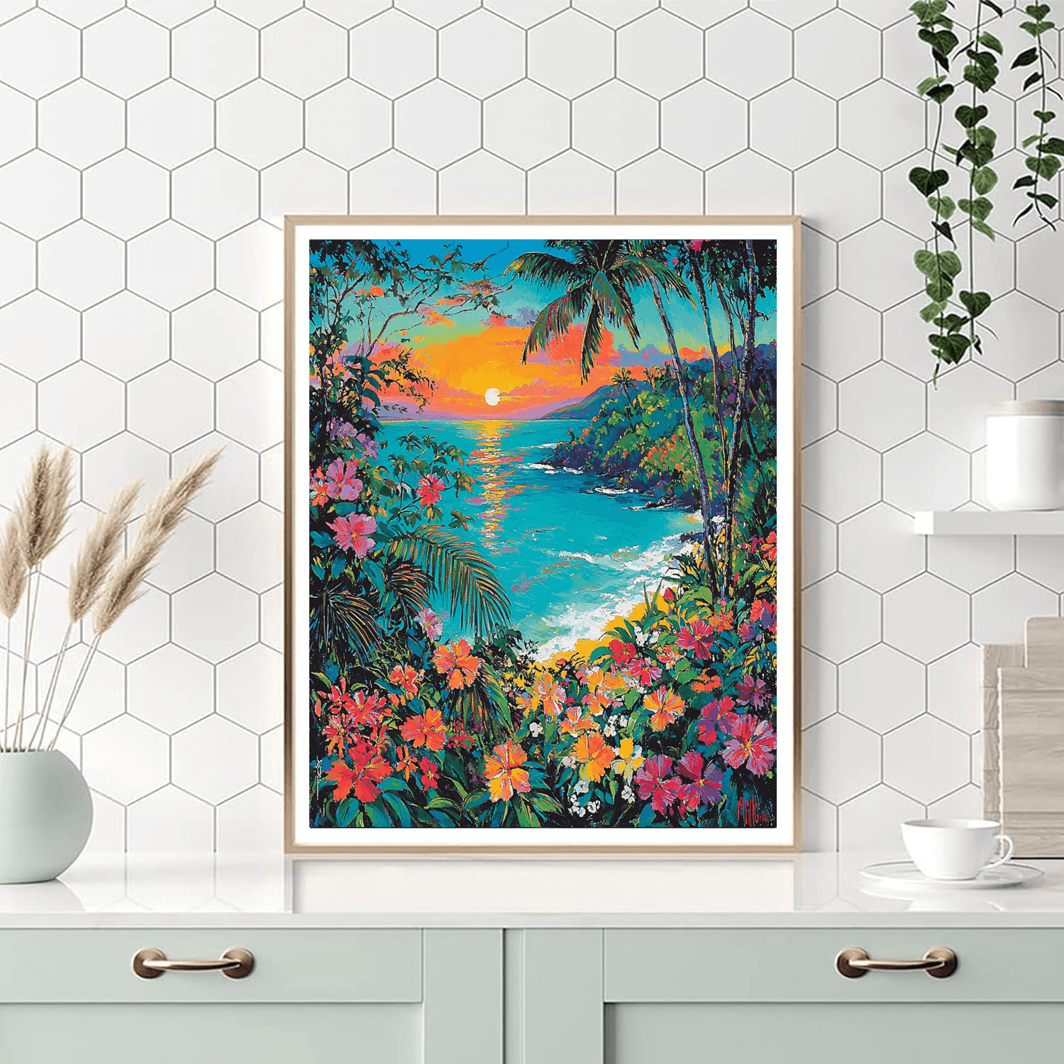 Paul Gauguin Inspired Tropical Paradise Dream  Painting By Numbers Kit