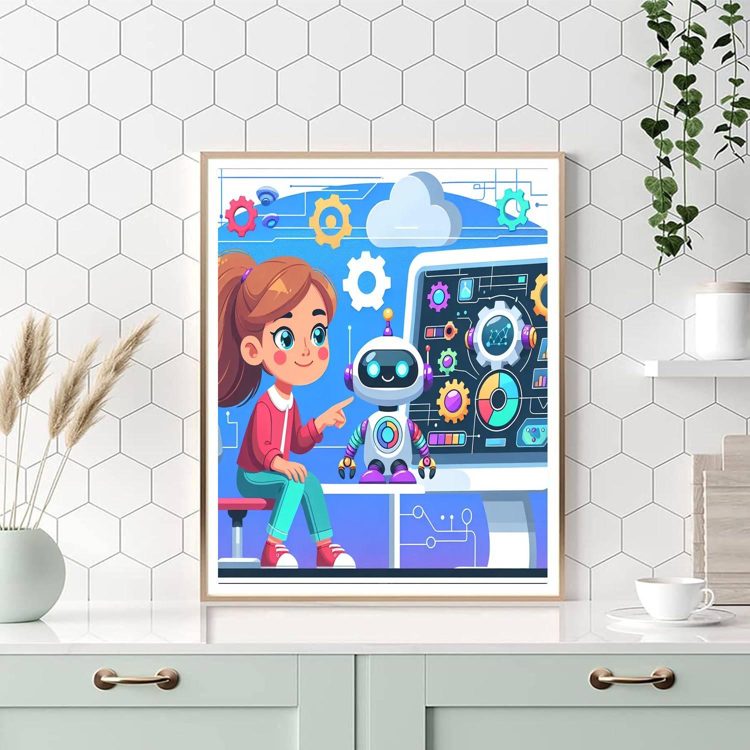 Robot World Adventure Paint By Number