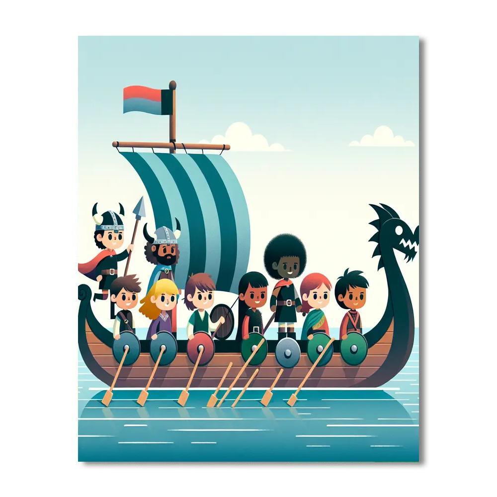 Viking Voyage Adventure Paint By Color