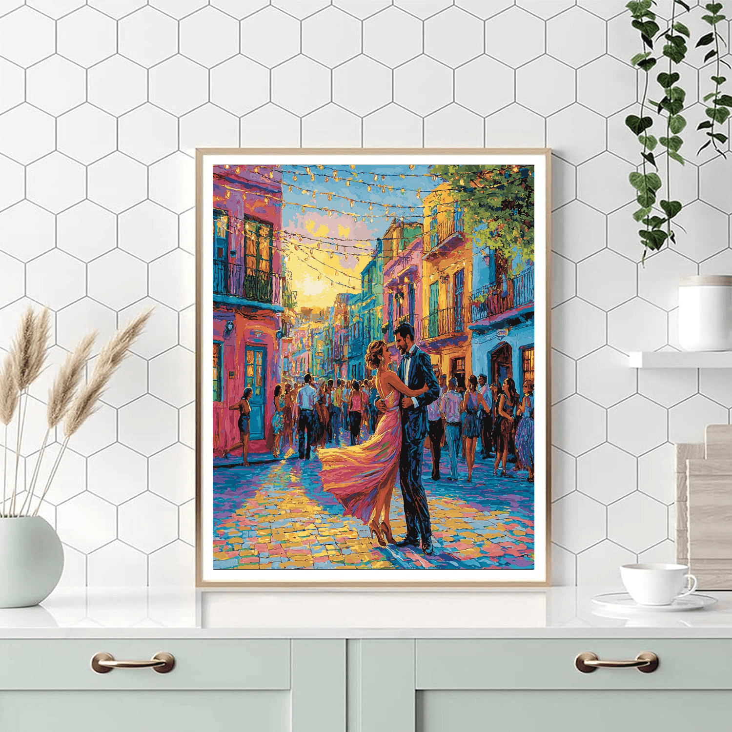 La Boca Neighborhood - Buenos Aires Numbered Painting Kits