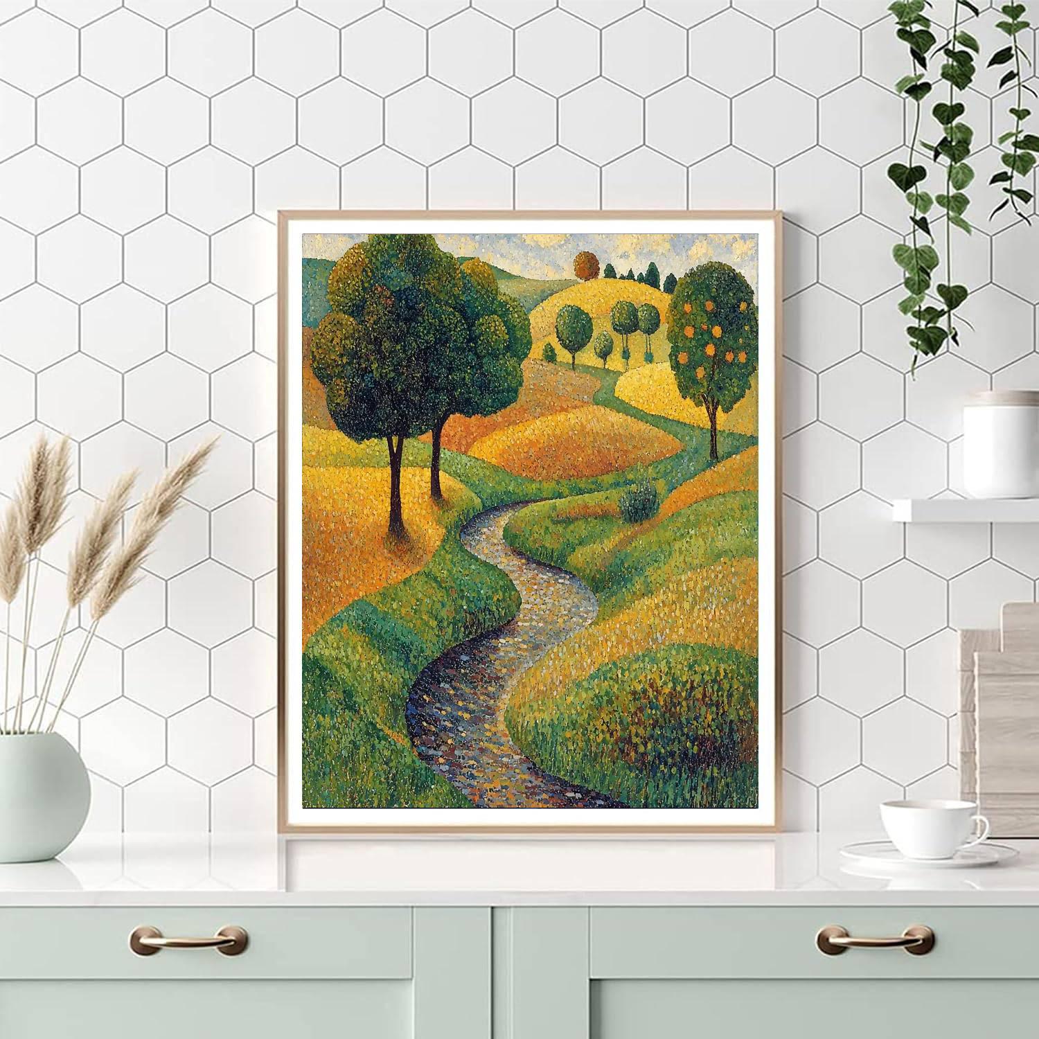 Georges Seurat Inspired Nature's Rhythms  Numbered Painting Kits
