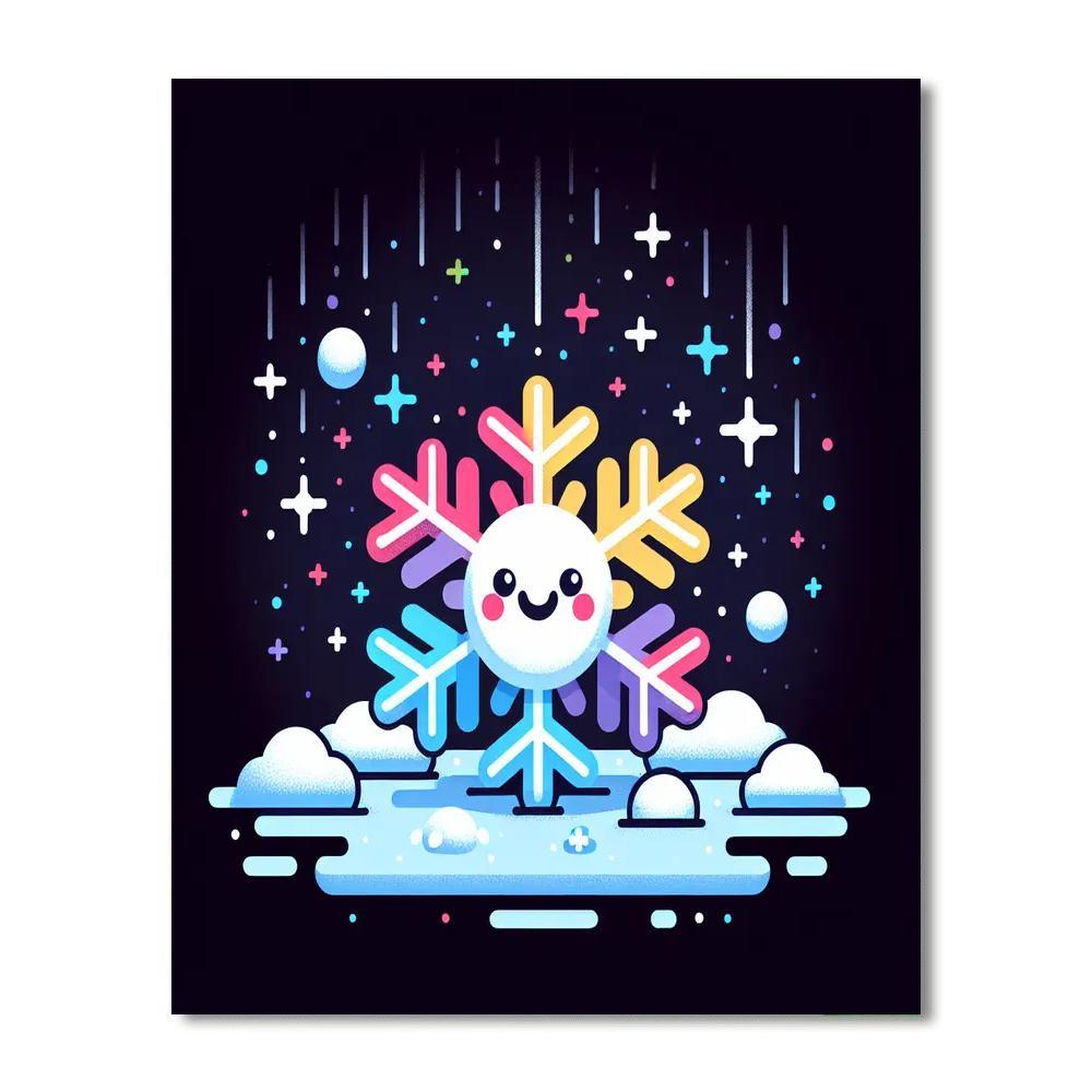 Charming Snowflake Paint By Numbers