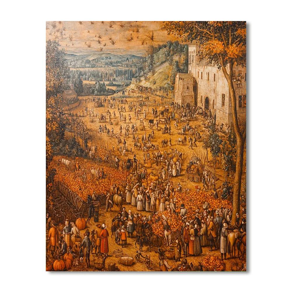 Pieter Bruegel The Elder Inspired Joyful Harvest Gathering  Paint By Numbers