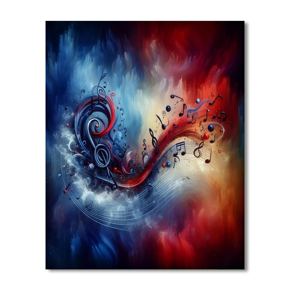 Timeless Music Notes Paint By Numbers
