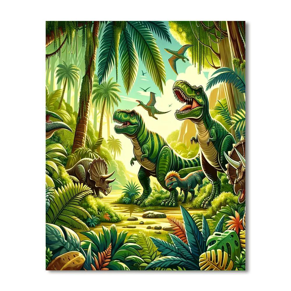 Dinosaur Explorer's Expedition Paint By Color