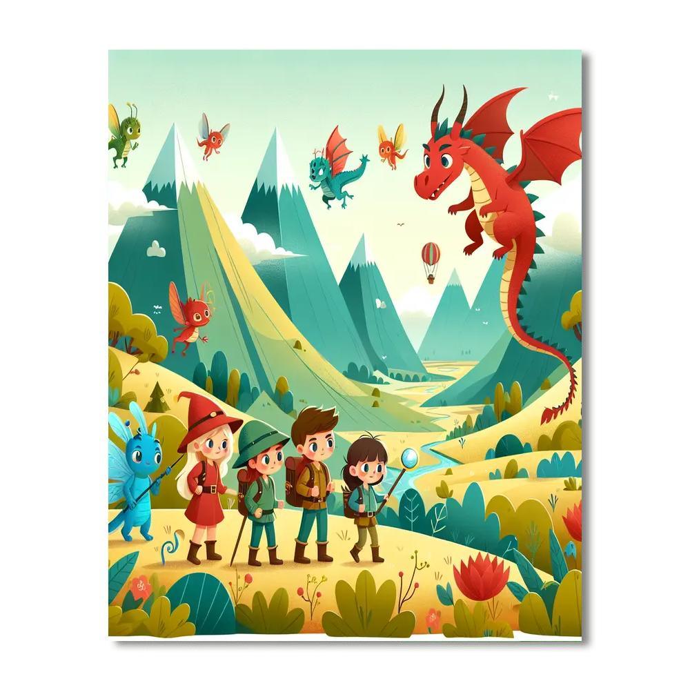 Mystery Of The Hidden Valley Painting Number Kit