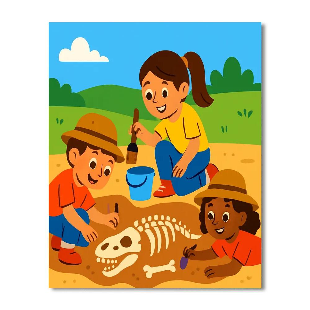 Fossil Dig Paint By Numbers Kits