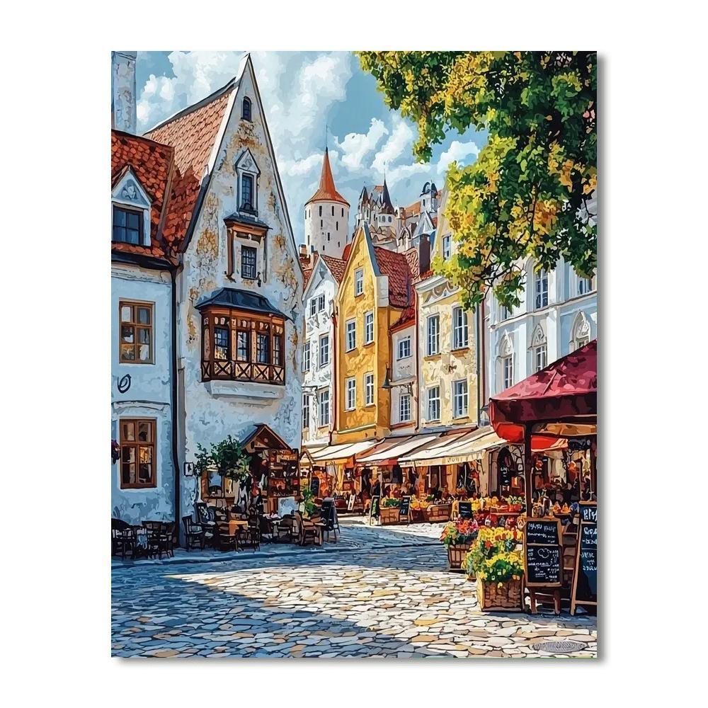 Old Town Of Tallinn - Estonia Numbered Painting Kits