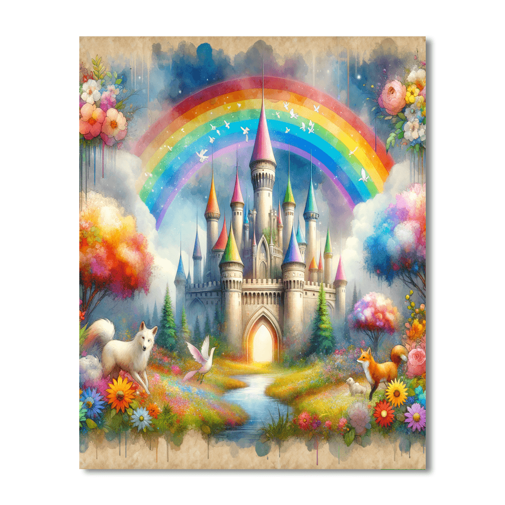 Fun Fairy Tale Castle Paint By Color