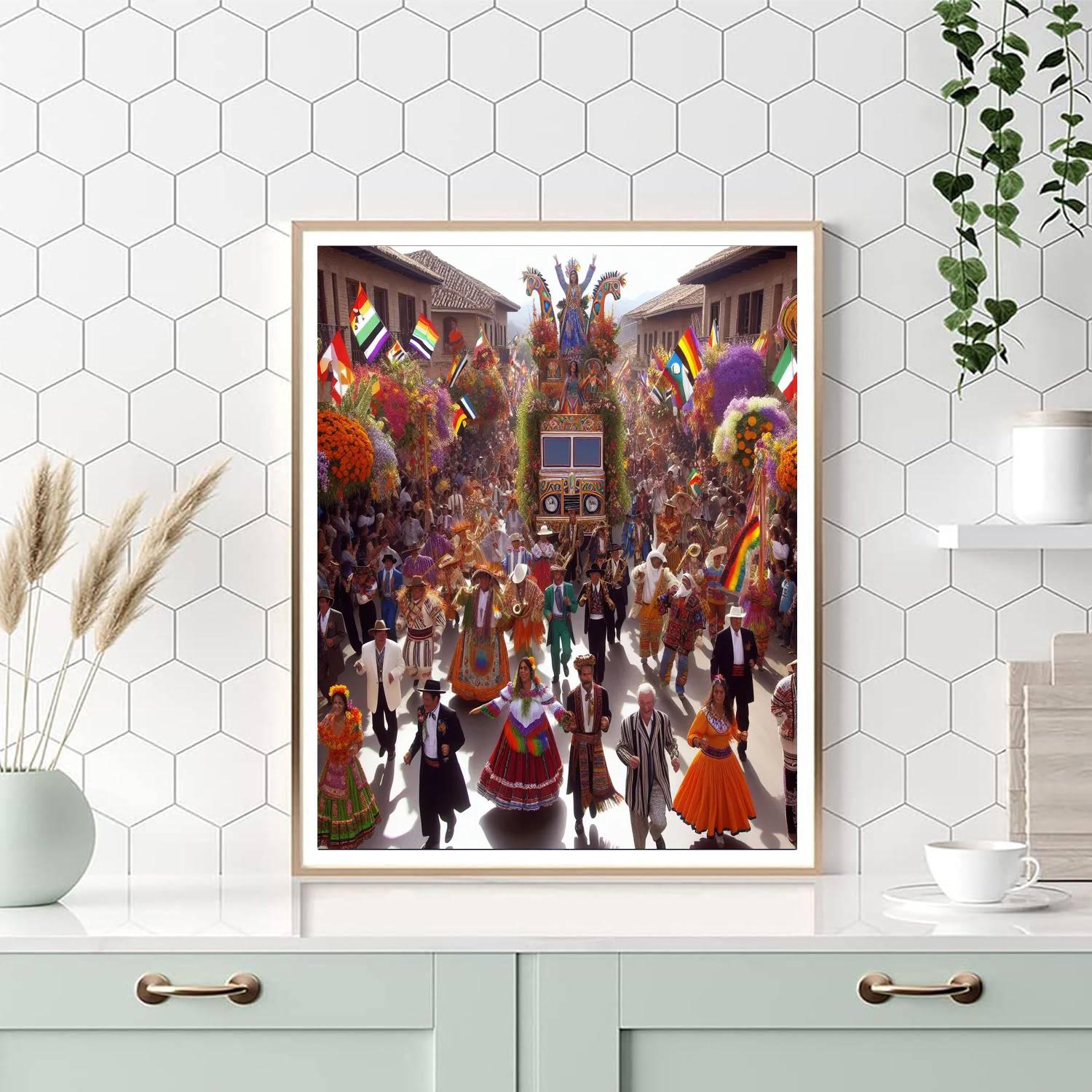 Fiesta De La Tirana Number Painting