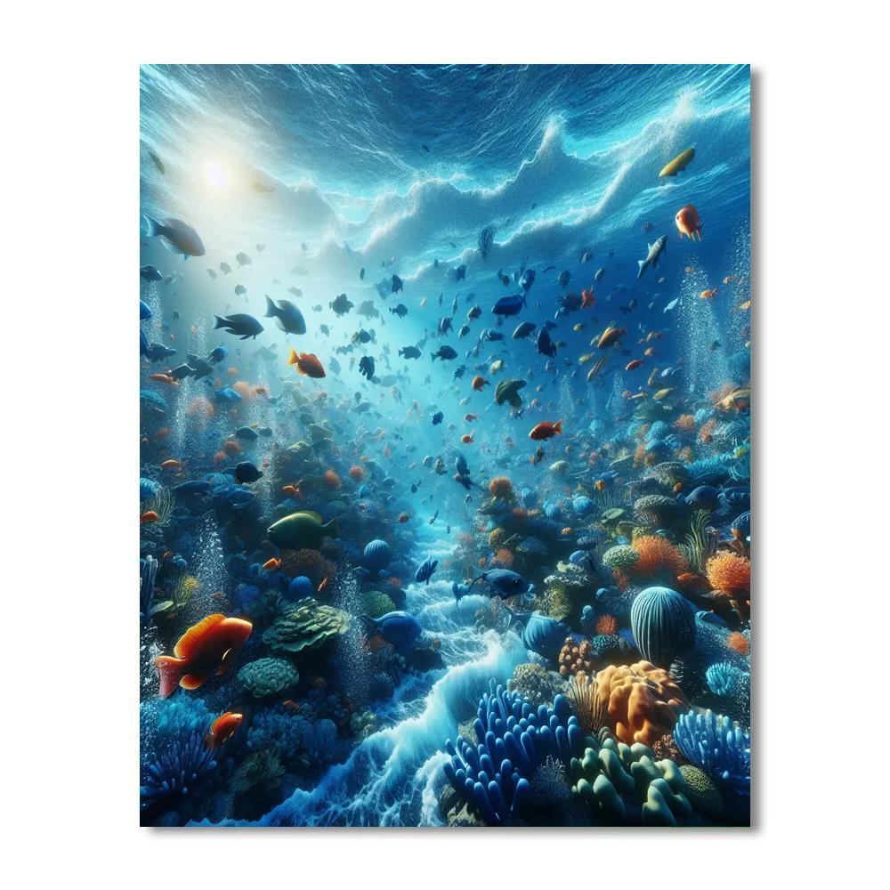 Aquatic Serenity Numbered Painting Kits