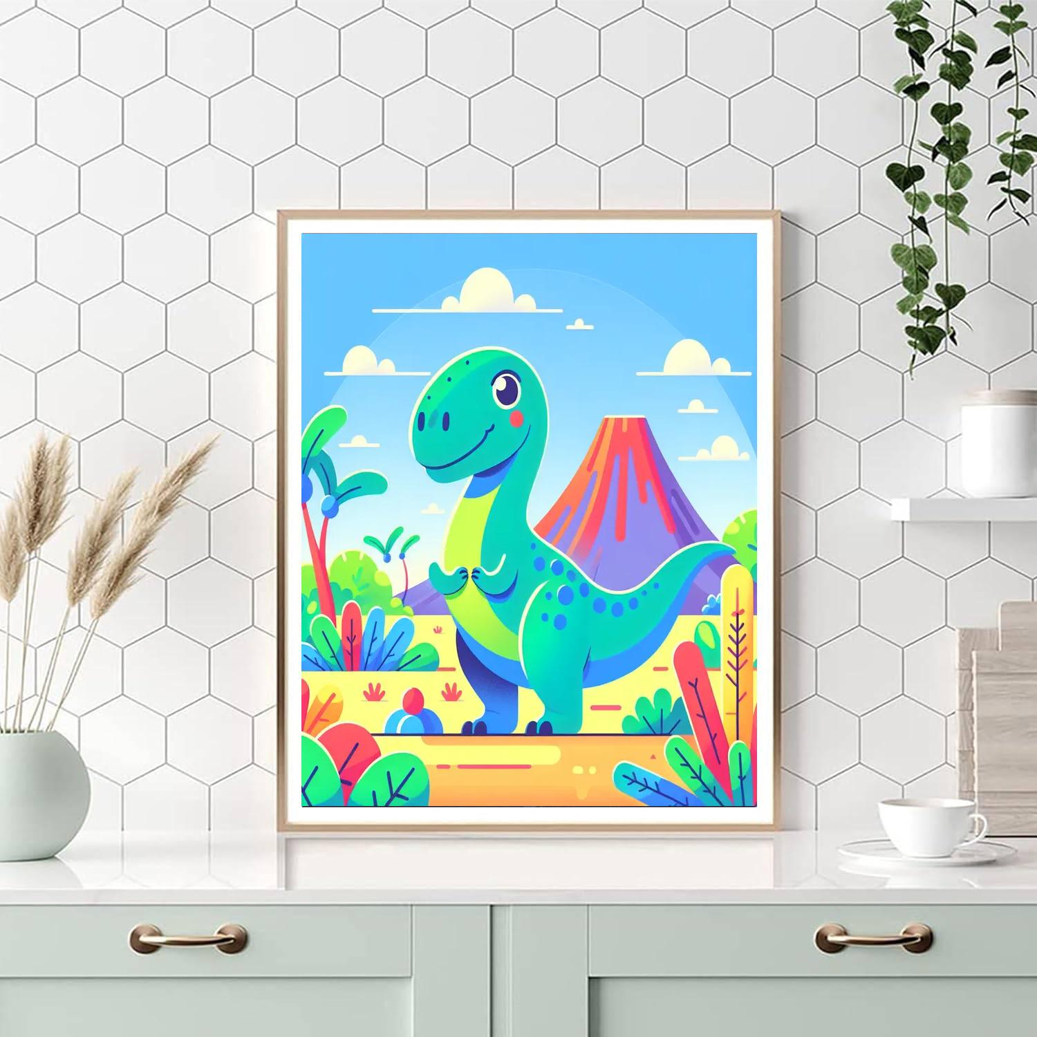 Dino Explorer Safari Numbered Painting Kits