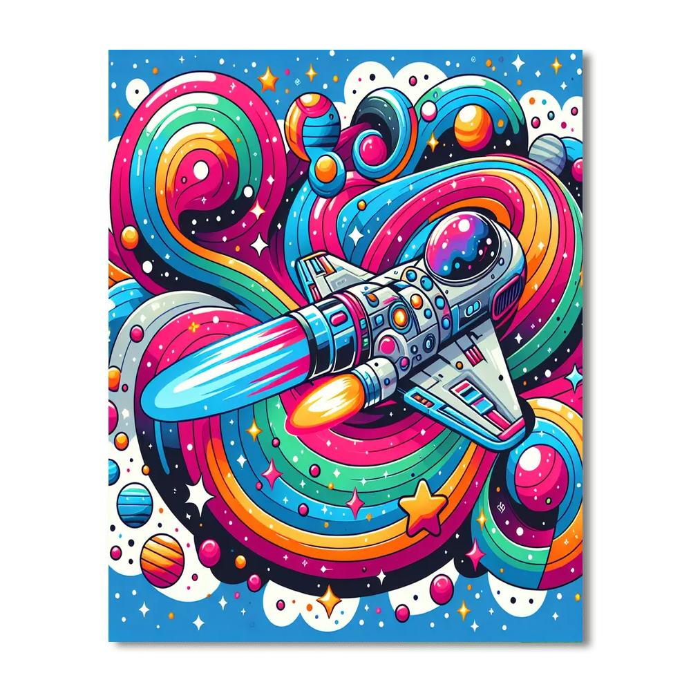 Giggle Galaxy Space Trip Paint By Color