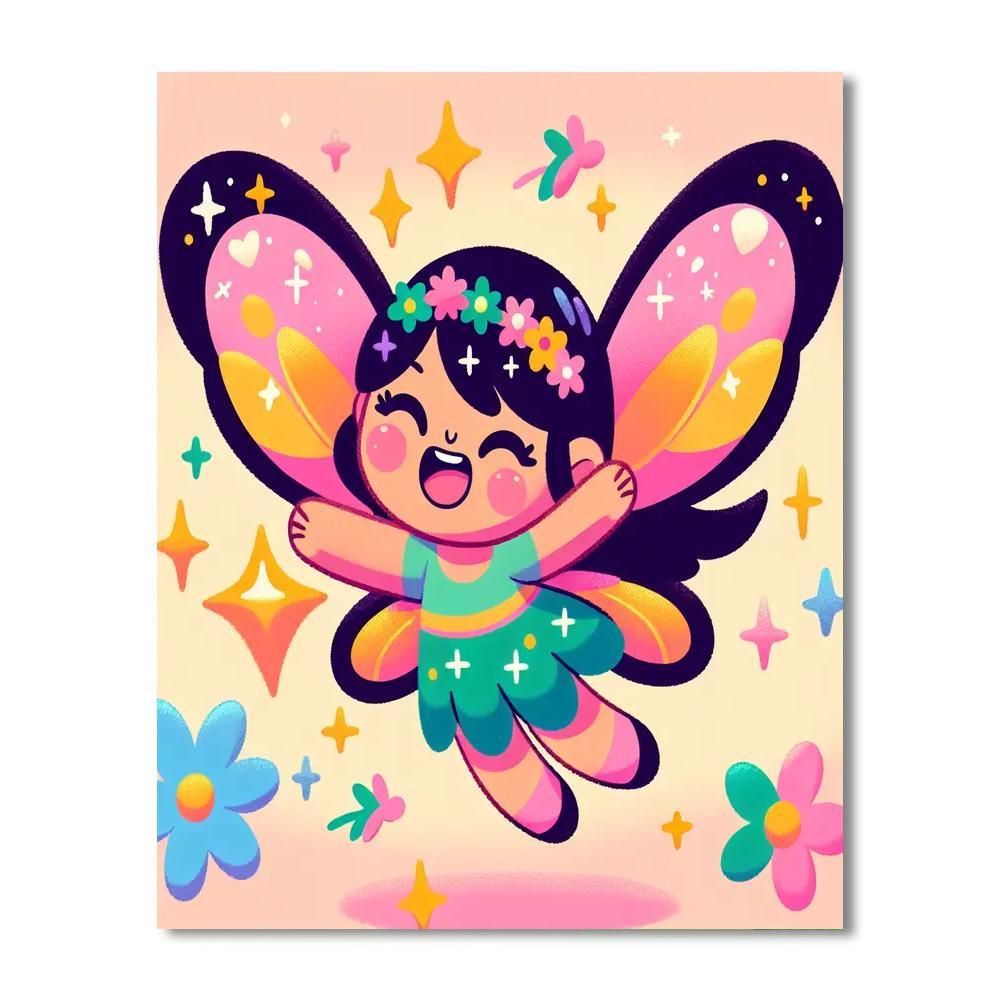 Sparkly Fairy Painting Number Kit