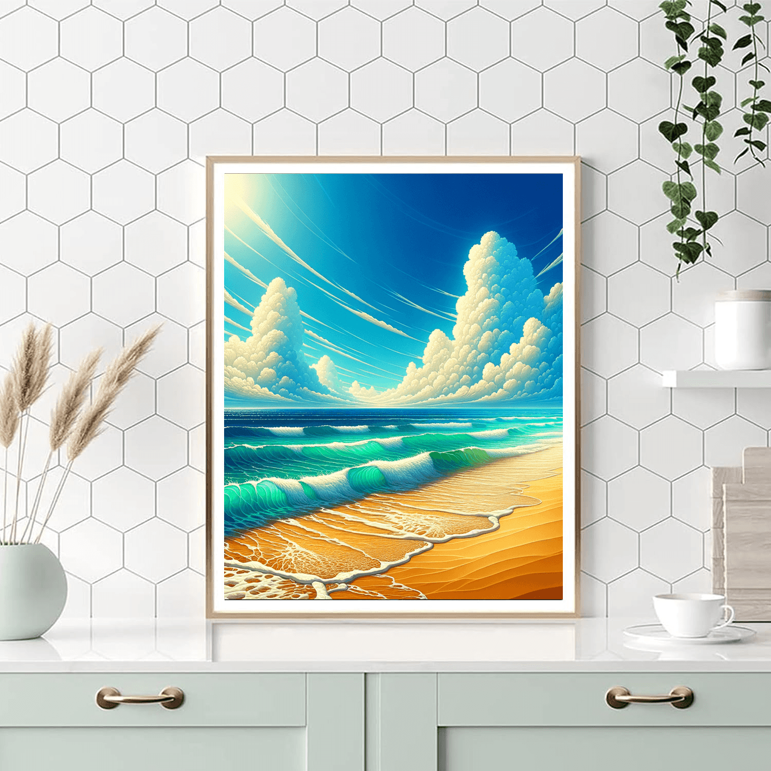 Beach Bliss Retreat DIY Paint By Numbers