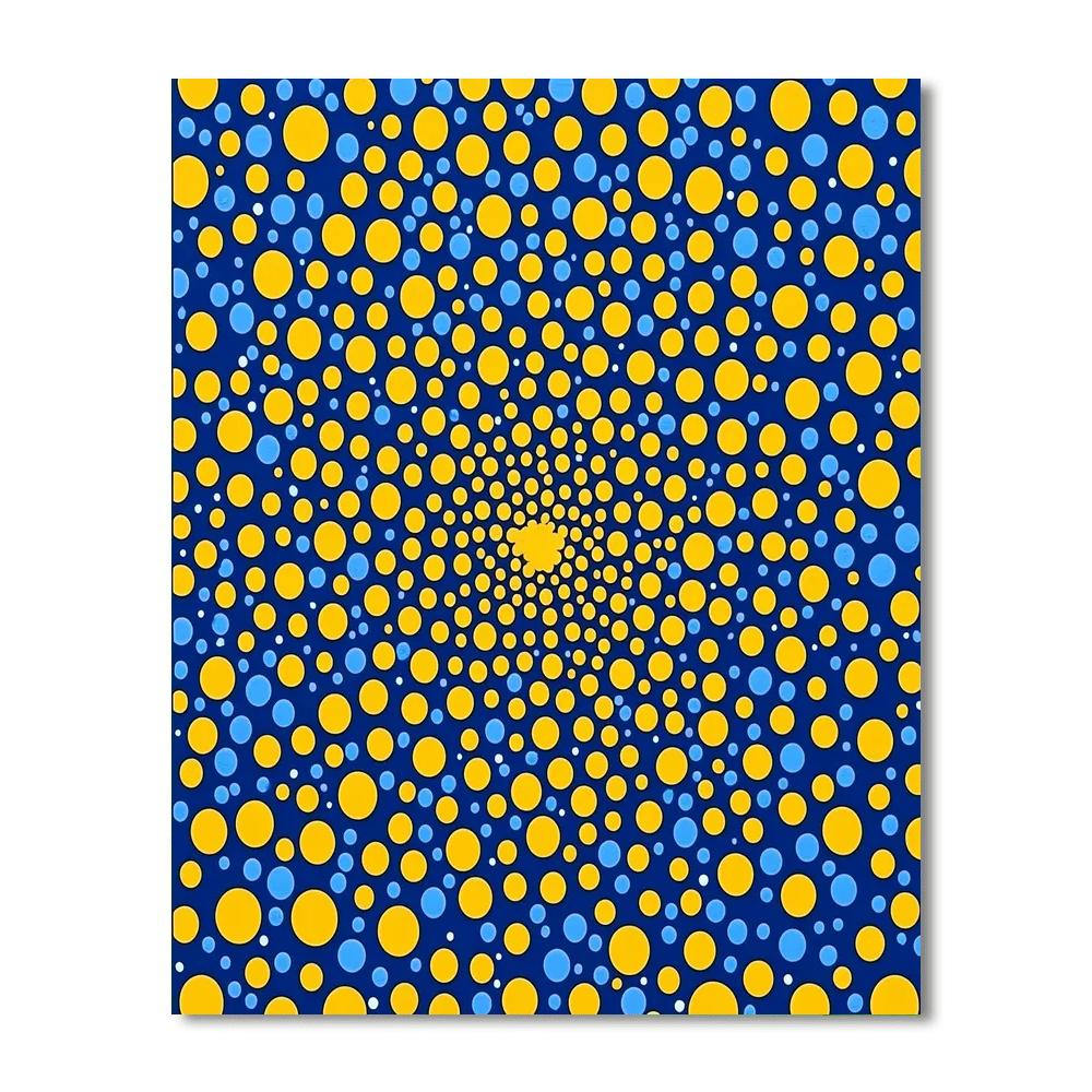 Yayoi Kusama Inspired Dot Universe  DIY Paint By Numbers