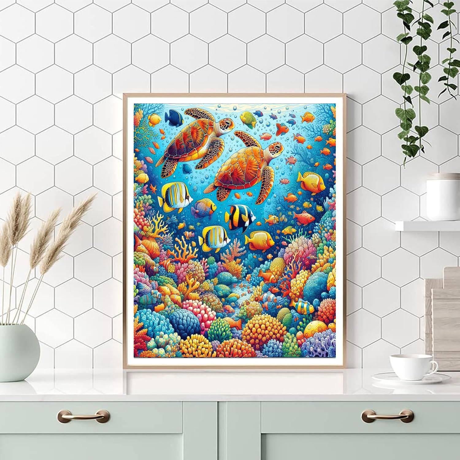 Fanciful Underwater World Numbered Painting Kits