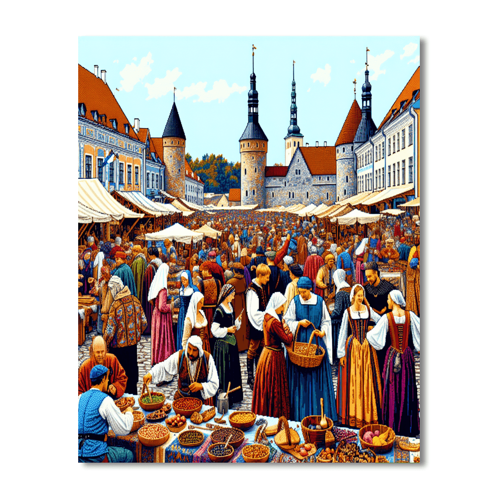 Tallinn Old Town Days - Estonia Numbered Painting Kits