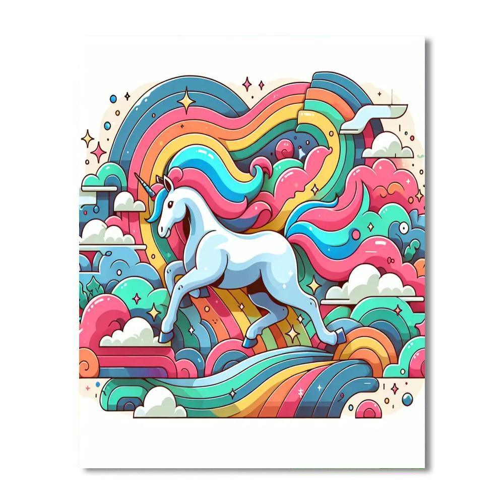 Fantasy Unicorn Ride Paint By Numbers Kits