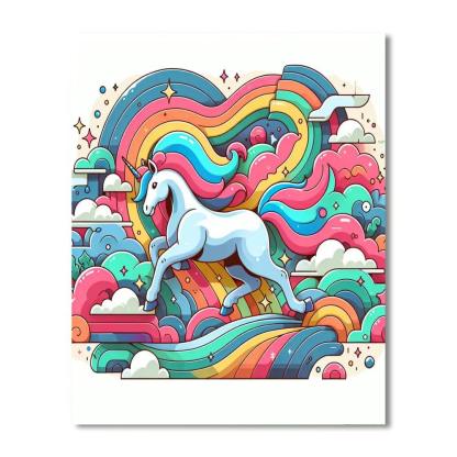 Fantasy Unicorn Ride Paint By Numbers Kits