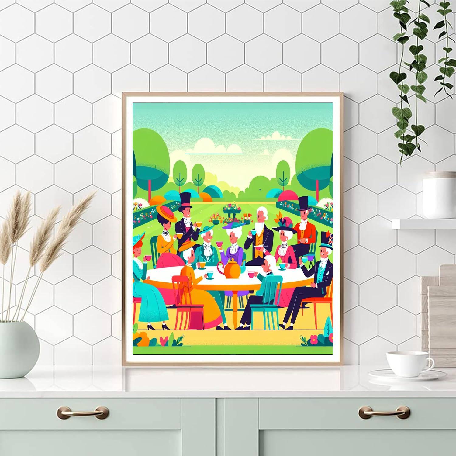 Royal Garden Tea Party Paint By Numbers