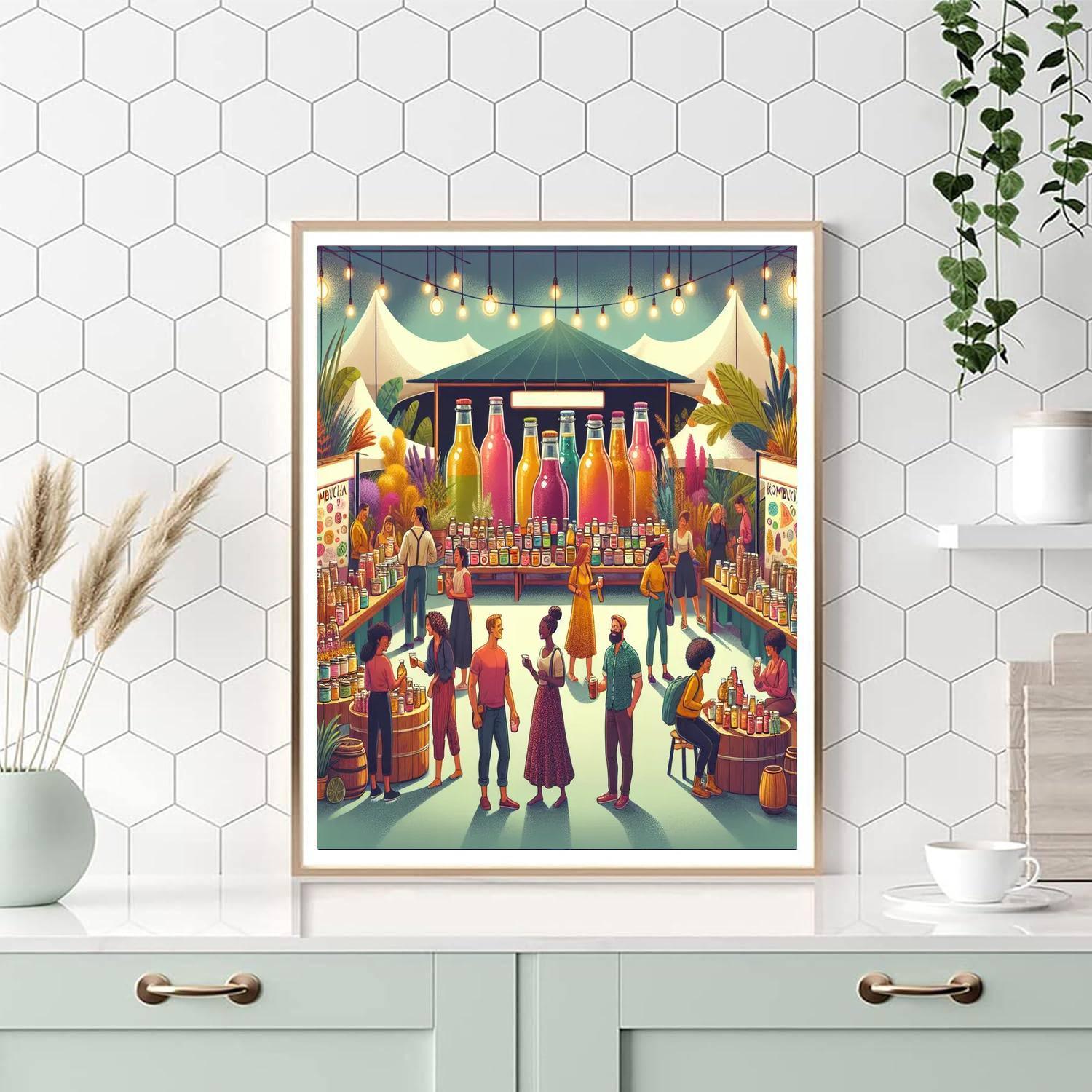 Kombucha Festival - Usa Paint By Numbers Kits