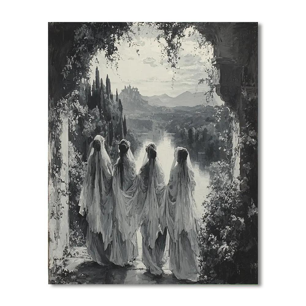 Caravaggio Inspired Veil Of Dreams  Paint By Numbers Art