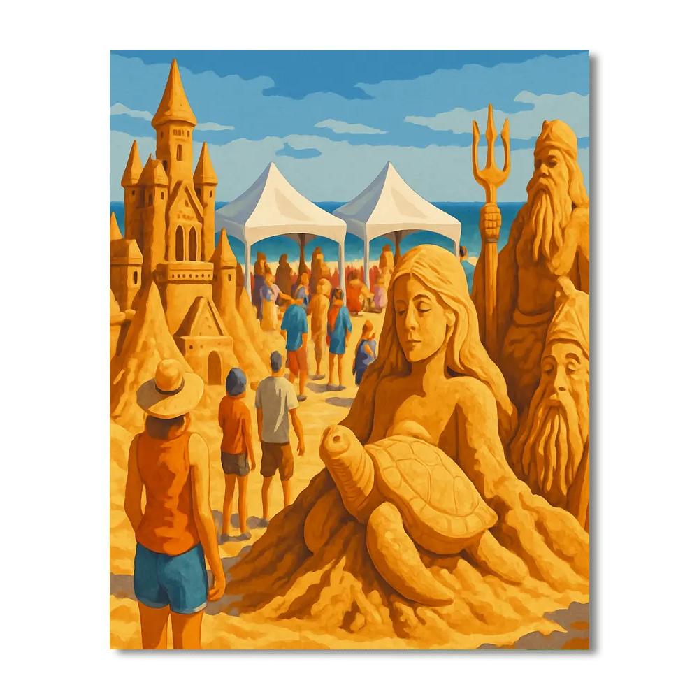 Sandfest - Port Aransas, Texas Paint By Numbers Art