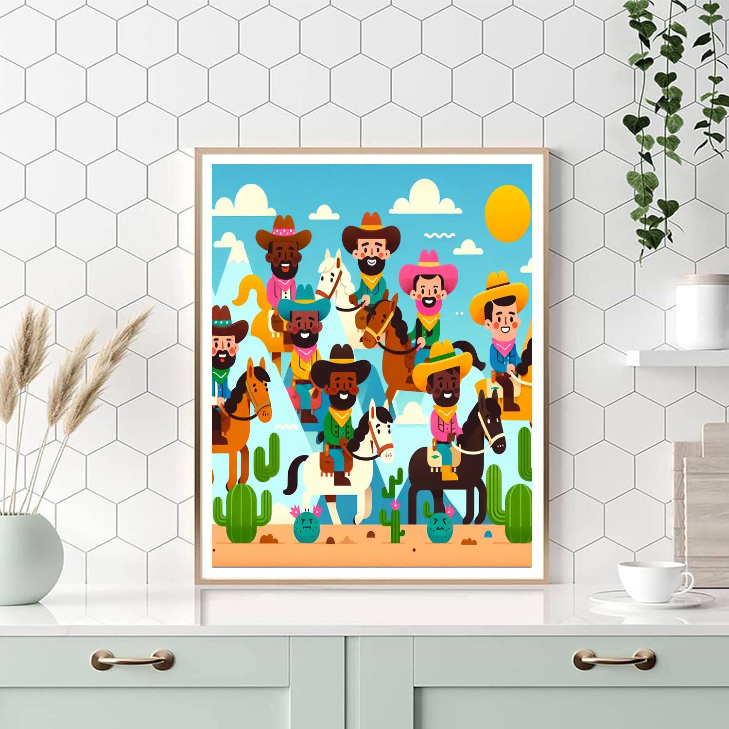 Creative Wild West Numbered Painting Kits