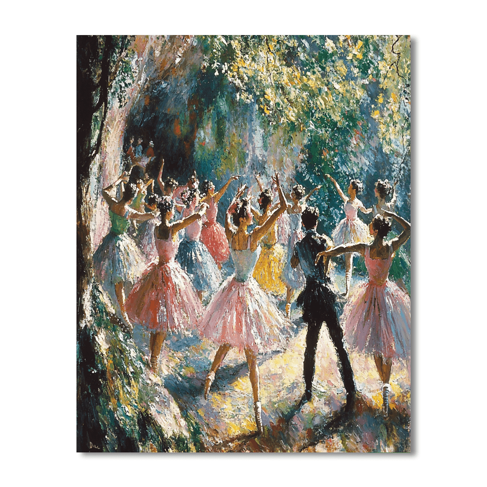Edgar Degas Inspired Joyful Movement  Paint By Numbers Art